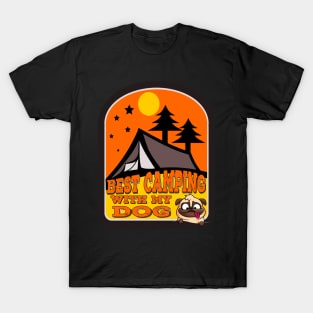 Best camping with my dog t-shirt T-Shirt